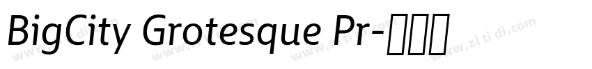 BigCity Grotesque Pr字体转换 BigCity Grotesque Pr字体转换